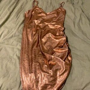 guess rose gold dress